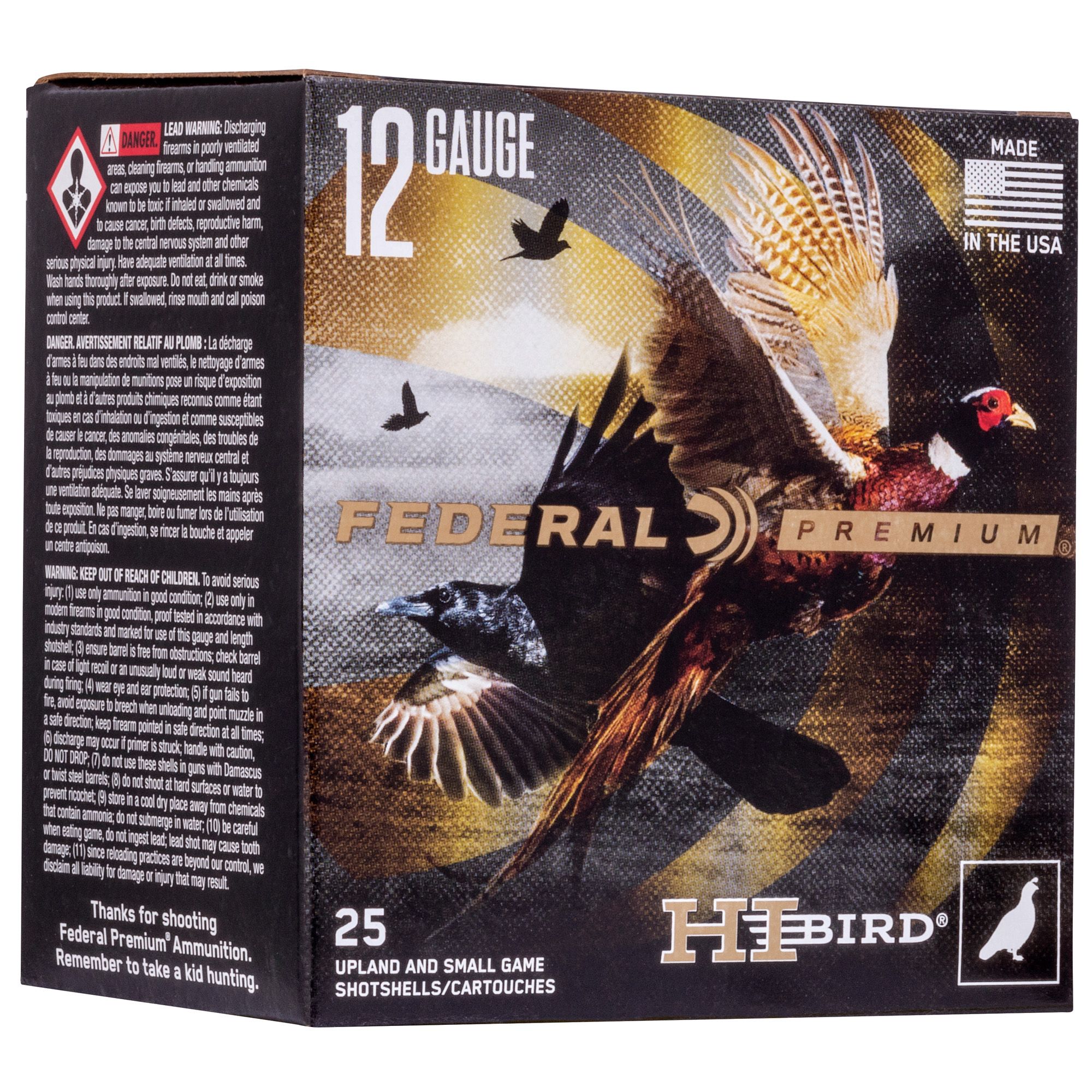 FED HI-BIRD 12GA 2.75″ #5 25/250