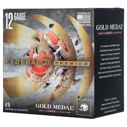 FED GLD MDL PAPER 12GA 2.75″ #8 25