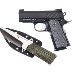 DE 1911 45ACP 3″ BK W/KNIFE
