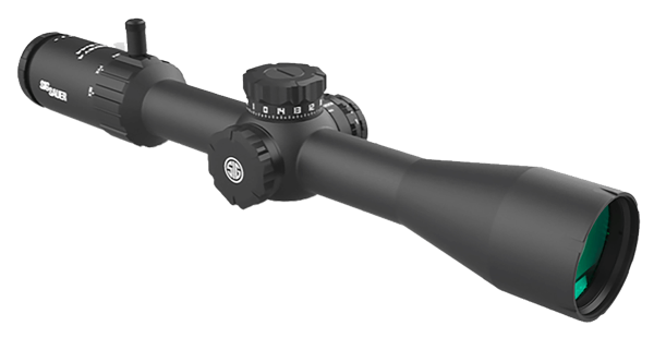 Sig Sauer Electro-Optics SOW43002 Whiskey4 SFP Exposed Zero Stop Black 3-12x44mm 30mm Tube Illuminated BDC-1 Hellfire Reticle