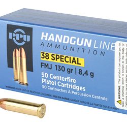 PPU 38SPL FMJ 130GR 50/500