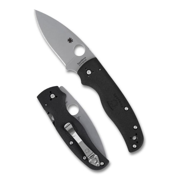 SPYDERCO SHAMAN LTWT 3.58″ BLK/SLV