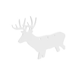 B/C AR500 3/8″ SILHOUETTE DEER WHT