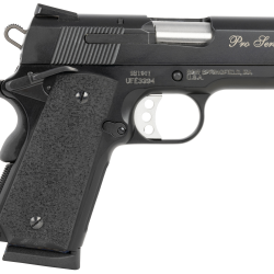 Smith & Wesson 178020 PC 1911 Pro Sub-Compact Frame 45 ACP 7+1, 3″ Stainless Steel Barrel, Black Serrated Carbon Steel Slide, Black Aluminum Frame w/Beavertail, Black Stippled Grip