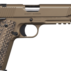 Kimber Mfg.,inc 3000237 Desert Warrior TFS 45 ACP 7+1 5.50″ Front Serrations Steel Slide Desert Tan KimPro II G-10 Grip