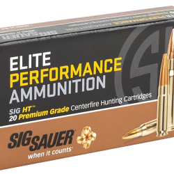 Sig Sauer E270H120 Elite Copper Hunting  270Win 130gr Copper Solid 20 Per Box/10 Case