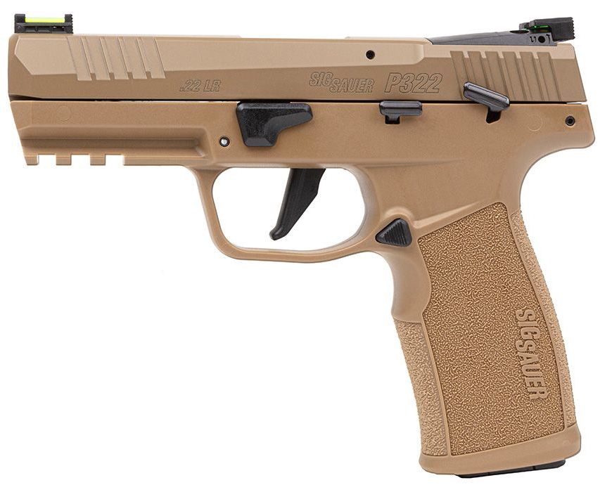 SIG P322 OPTIC READY 22LR 4 3-20RD COYOTE