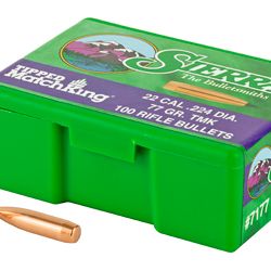 SIERRA TIPPED MK .224 77GR 100CT