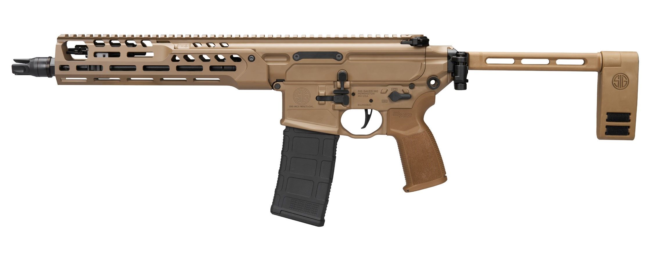 SIG MCX SPEAR PISTOL 5.56 11 IR FDE MLOK 30R