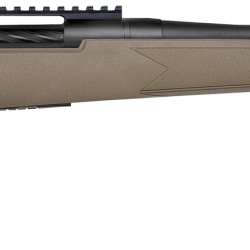 Mossberg 28253 Patriot Predator Full Size 22-250 Rem 5+1 22″ Matte Blued Fluted Threaded Barrel, Matte Blued Picatinny Rail Receiver, Fixed Flat Dark Earth Synthetic Stock