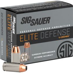 SIG AMMO 40SW 180GR ELITE V-CROWN JHP 20/10