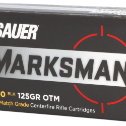Sig Sauer E300A120 Marksman  300 Blackout 125 gr Open Tip Match 20 Per Box/ 25 Case