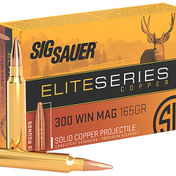 Sig Sauer E3WMH120 Elite Copper Hunting  300WinMag 165gr Copper Solid 20 Per Box/10 Case