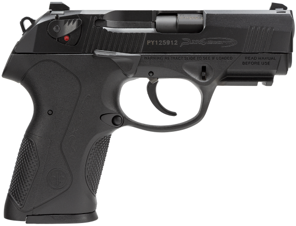 Beretta USA JXC4F20 Px4 Storm Compact 40S&W 10+1, 3.27″ Black Steel Barrel, Black Bruniton Serrated Steel Slide, Black Polymer Frame w/Picatinny Rail & Interchangeable Backstrap Grip, Ambidextrous