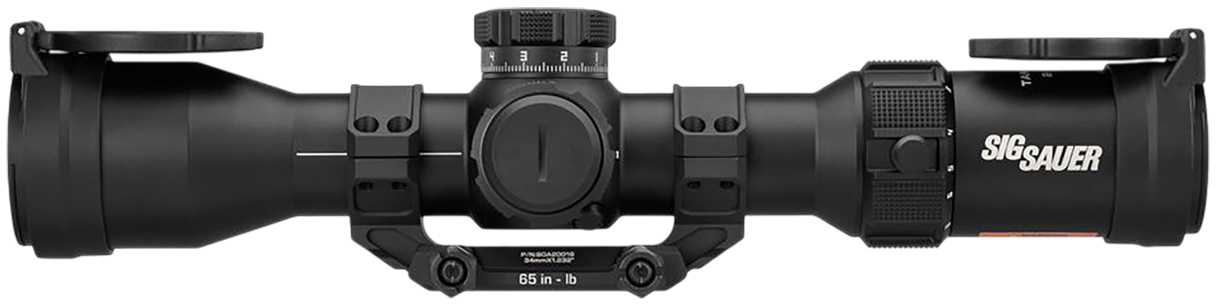Sig Sauer Electro-Optics SOTM62001 Tango-MSR  Black 2-12x40mm, 34mm Tube Illuminated MRAD Milling 2.0 Reticle