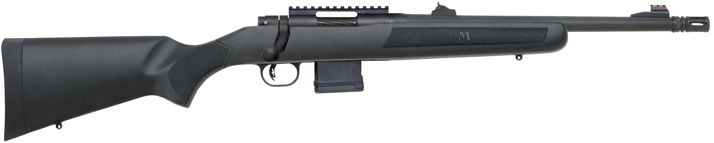 Mossberg 27716 MVP Patrol 5.56x45mm NATO 10+1 16.25″ Matte Blued 16.25″ Medium Bull Barrel Matte Blued Steel Black Fixed Pillar-Bedded Stock Right Hand