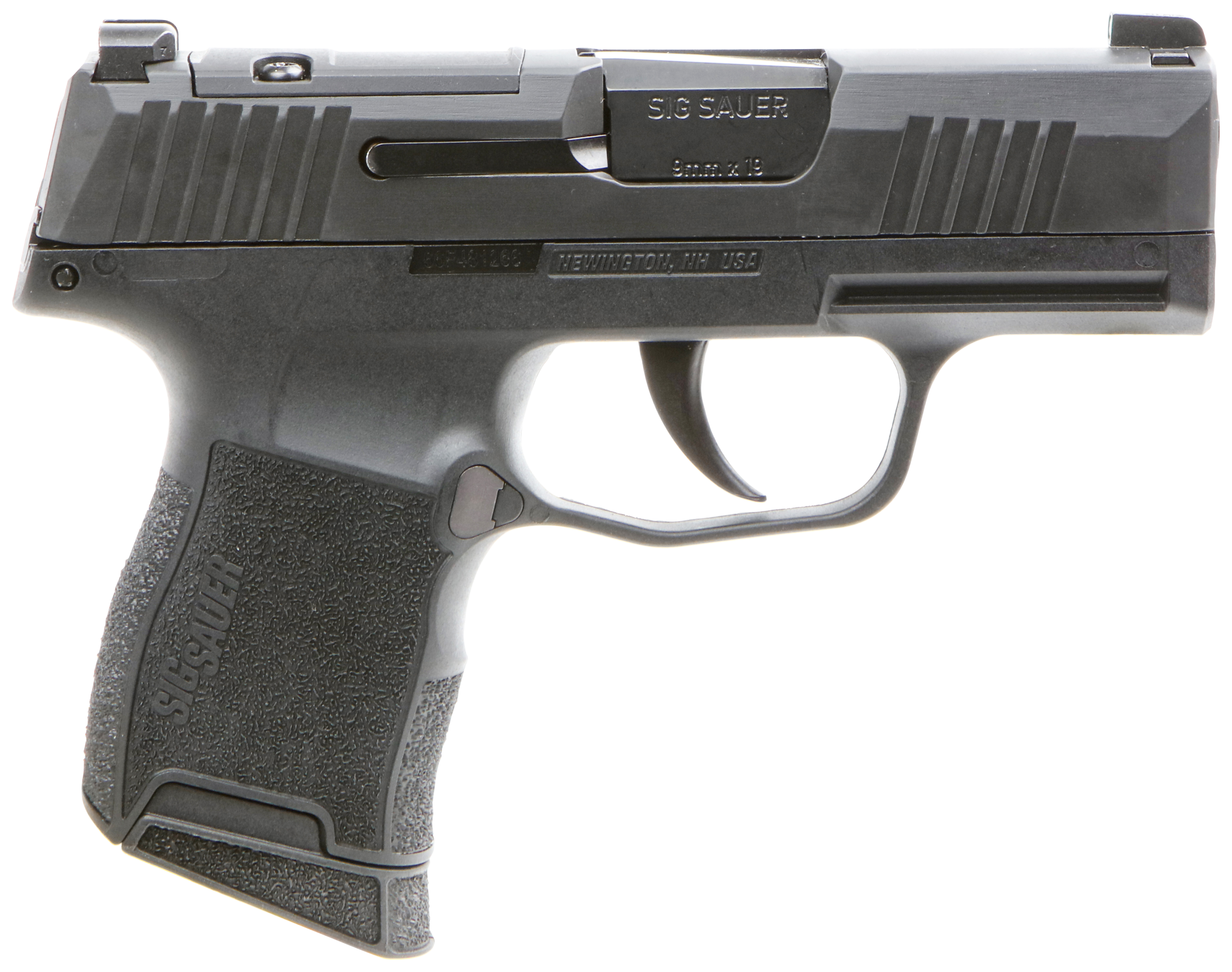 Sig Sauer 3659BXR3P P365 BXR Micro-Compact 9mm Luger 10+1 3.10″ BlackBarrel, Black Nitron Optic Ready/Serrated Slide, Black Polymer Grips