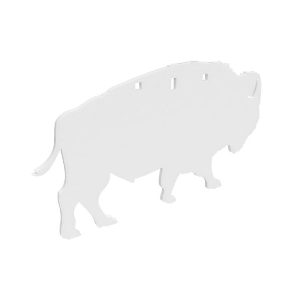 B/C AR500 3/8″ SILHOUETTE BISON WHT