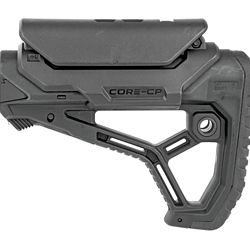 FAB DEF AR15 STOCK W/CHEEK REST BLK