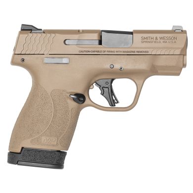 S&W SHIELD PLS 9MM 3.1″ 13RD TS FDE