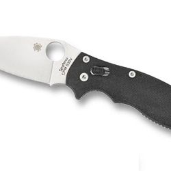 SPYDERCO MANIX 2 BLACK G10 PLAINEDGE