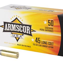 ARMSCOR 45LC 255GR LEAD 50/400