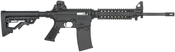 Mossberg 37205 715 Tactical Full Size 22 LR 10+1 16.25″ Blued Carbon Steel Barrel Blued Polymer Receiver Black A2 Adjustable Stock Right Hand