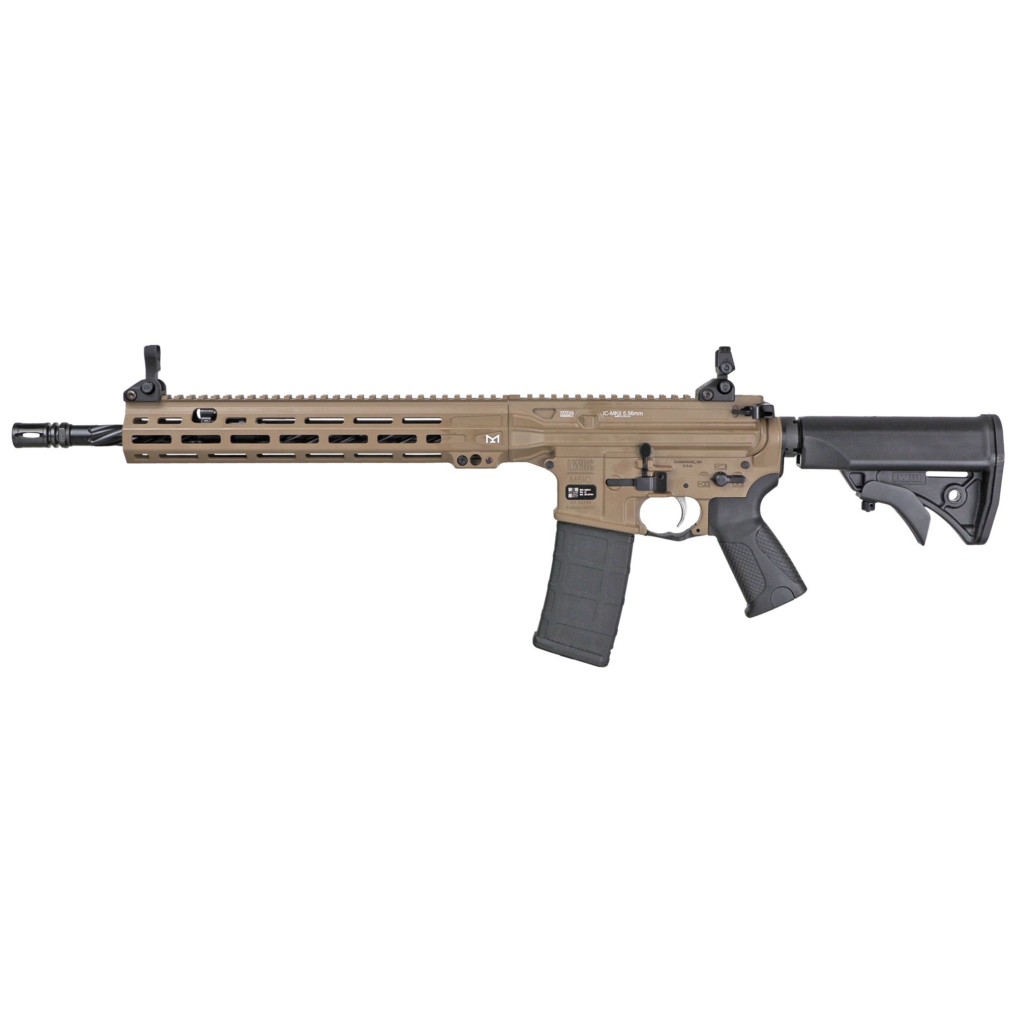 LWRC ICMKII 556NATO 16.1″ 30RD FDE