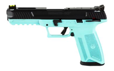 RUGER-57 5.7X28MM 20RD 4.94″ TURQ BL