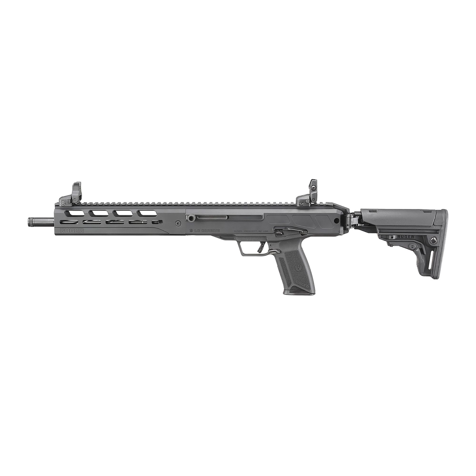 RUGER LC CARB 5.7MM 10RD 16″ BLK TB