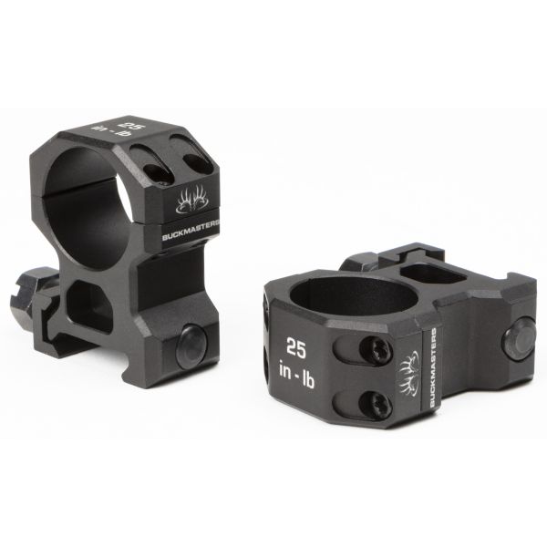 SIG BUCKMSTRS RINGS 1″ ALUM HIGH BLK