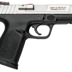 Smith & Wesson 11907 SD VE 9mm Luger Caliber with 4″ Barrel, 10+1 Capacity, Matte Black Finish Picatinny Rail Frame, Serrated Stainless Steel Slide, Textured Polymer Grip & HiViz Sights