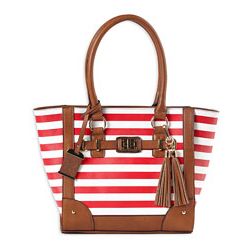 BULLDOG TOTE PURSE CHERRY