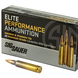 SIG AMMO 223REM 40GR V&P 20/200