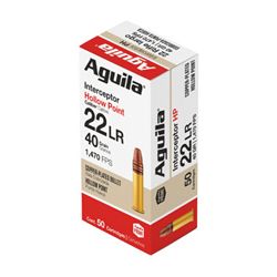 AGUILA 22LR INTERCPT 40GR HP 50/1000