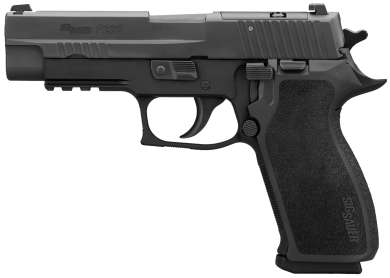 Sig Sauer 220R45BSER2 P220  Full Size Frame 45 ACP 4.40″ Nitron Stainless Steel Slide Black Anodized Black E2 Grip