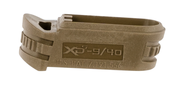 Springfield Armory XDS5902MFDE Backstrap Sleeve  made of Polymer with Flat Dark Earth & 1 Piece Design for 9mm Luger Springfield XD-S with #2 Backstrap & 3″-4″ Barrel