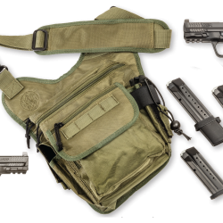 Smith & Wesson 13928 M&P M2.0 Compact Bug Out Bundle 9mm Luger 15+1(2)/23+1(2) 4″, Black, Polymer Frame With Picatinny Rail, Optic Cut Slide, Includes Bug Out Bag (No Manual Safety)