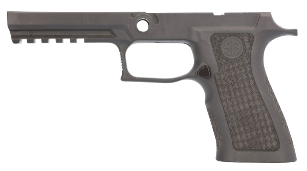 Sig Sauer 8901005 Grip Module  Laser Stippled Tungsten Gray Polymer Fits Sig P320