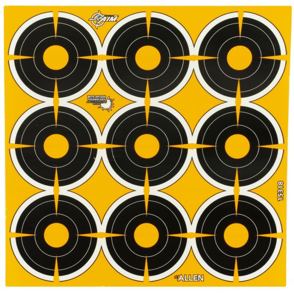 ALLEN EZ AIM 2″ BULLSEYE 12 SHEETS