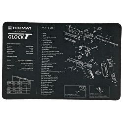 TEKMAT PISTOL MAT FOR GLOCK 17 BLK