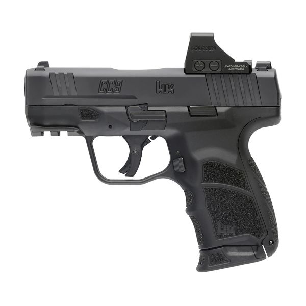 HK CC9 9MM 3.32″ 12RD BLK HOLO 407K