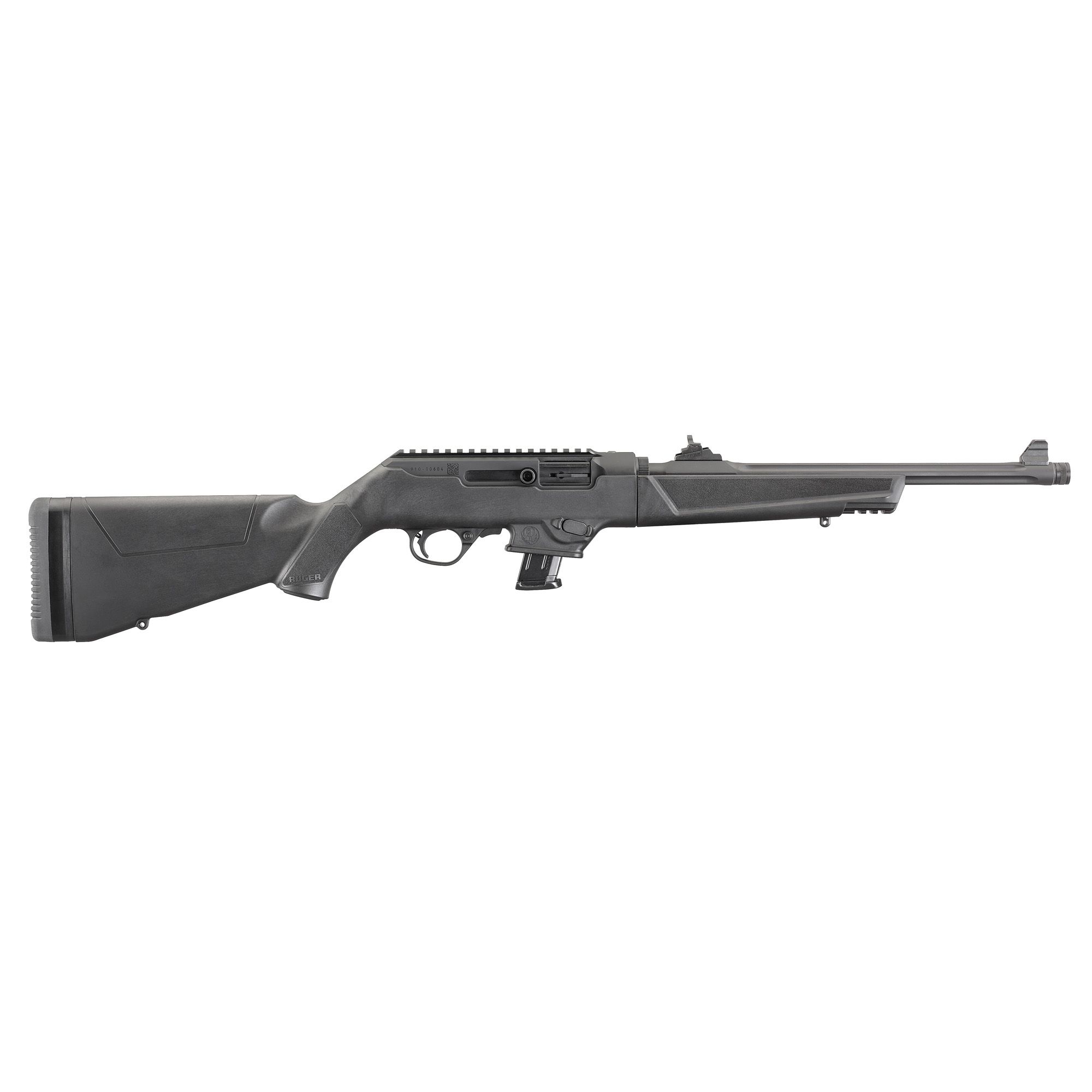 RUGER PC 9MM 16.12″ 10RD BL THRD FLT