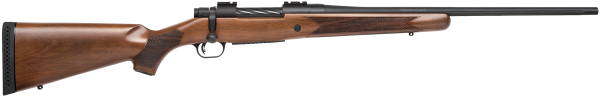 Mossberg 27876 Patriot  25-06 Rem 5+1 22″ Fluted Barrel w/Recessed Match Crown, Matte Blued Metal Finish, Spiral-Fluted Bolt, Walnut Stock, Drop Box Magazine, Adjustable LBA Trigger
