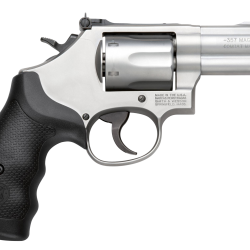 Smith & Wesson 10061 Model 66 Combat Magnum 357 Mag or 38 S&W Spl +P Stainless Steel 2.75″ 2 Piece Barrel, 6 Shot   K-Frame, Full-length Extractor Rod, Synthetic Grip, Internal Lock