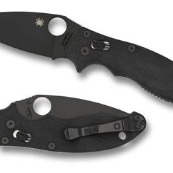 SPYDERCO MANIX 2 BLACK BLADE 3.375″