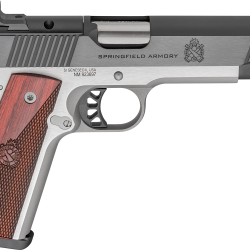 Springfield Armory PX9120LAOS 1911 Ronin 45 ACP 8+1 5″ Stainless Steel Barrel Optic Ready Blued Slide Crossed Cannons Checkered Grip