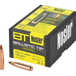 NOSLER 6.5MM 140GR 50CT