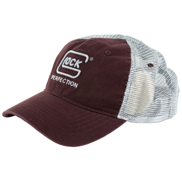GLOCK MESH HAT SNAPBACK MAROON
