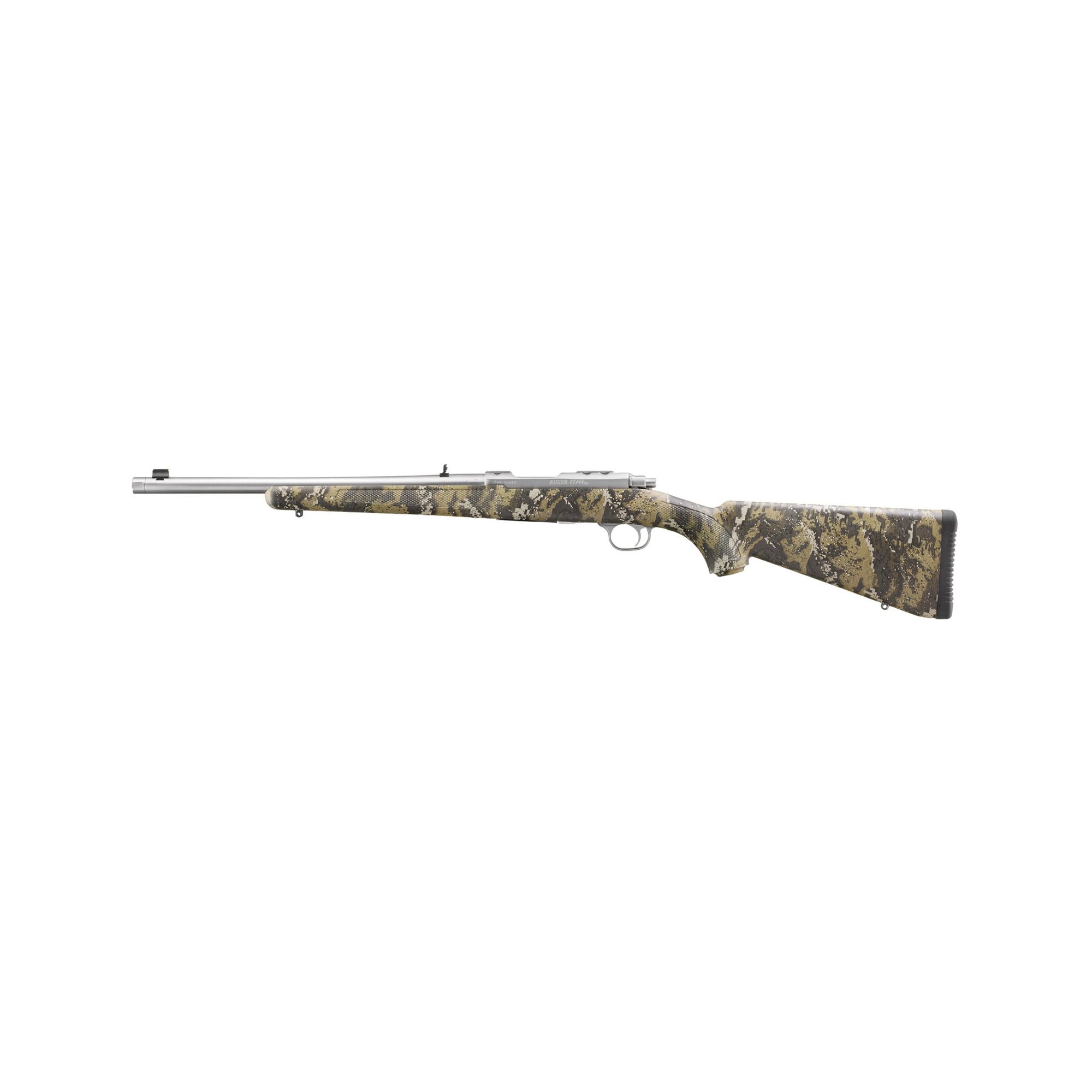 RUG 77/44 44MAG 16.6″ SS 4RD CAMO TB